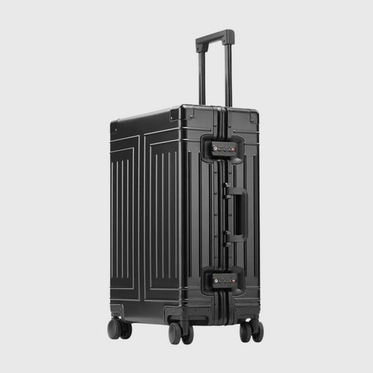 Valise soute Premium | Coque Aluminium rigide, Fermeture sécurisée TSA, Grande Capacité, Roulettes pivotantes