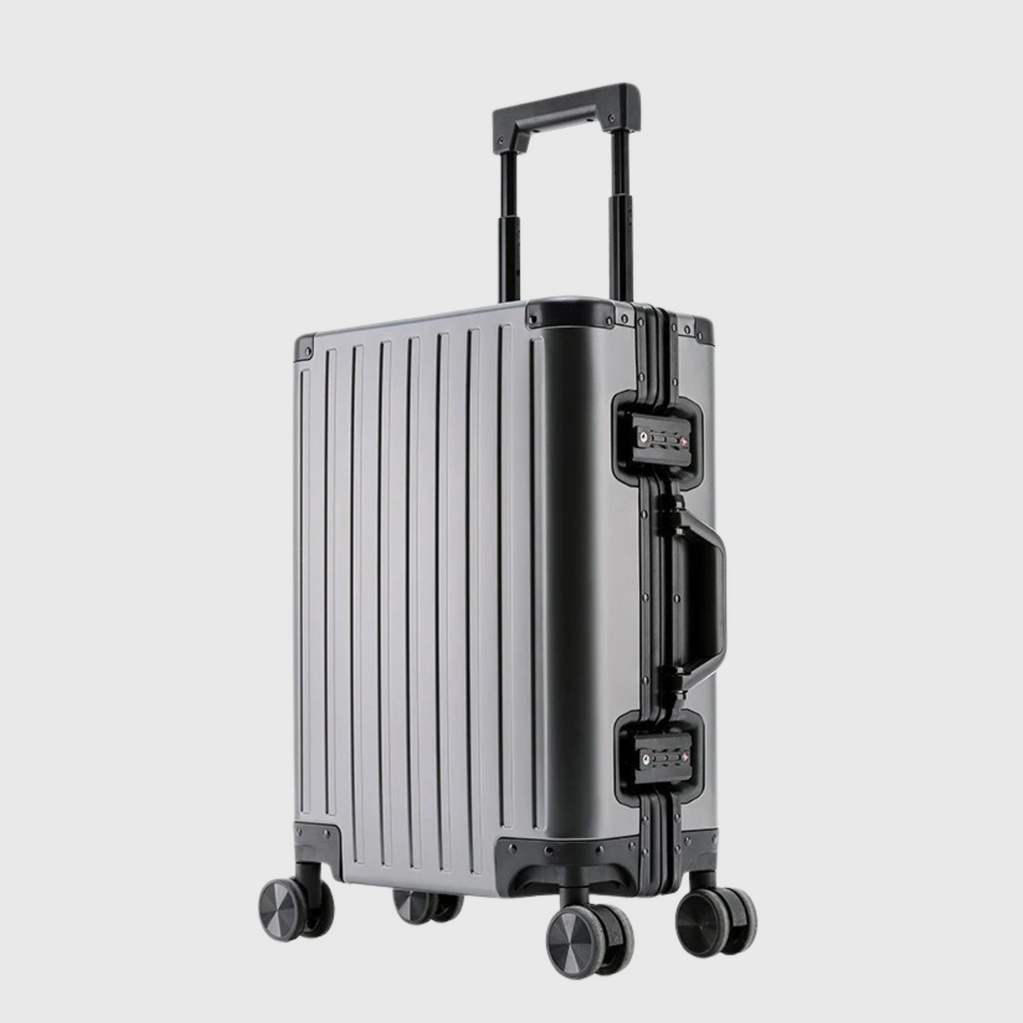 Valise soute Stark | Coque Aluminium rigide, Fermeture sécurisée TSA, Grande Capacité, Roulettes pivotantes